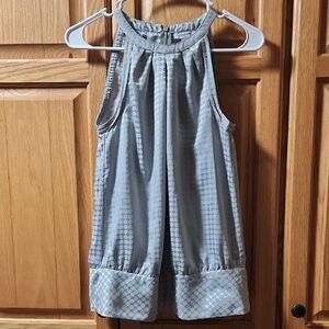 Calvin Klein Silver Patterned Top